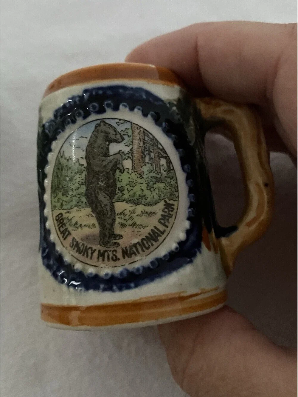 Vintage Great Smoky Mountains National Park Beer Stein Mug Salt & Pepper Shakers